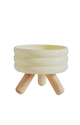 ROLO Elevated Kitty Bowl/Lemon/Large