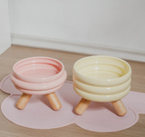 ROLO Elevated Kitty Bowl/Lemon/Small