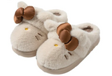 HI MEOW Slippers/Chocolate Bow