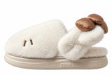 HI MEOW Slippers/Chocolate Bow