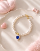 HEART OF THE OCEAN Kitty Necklace - Saphire Blue ♡